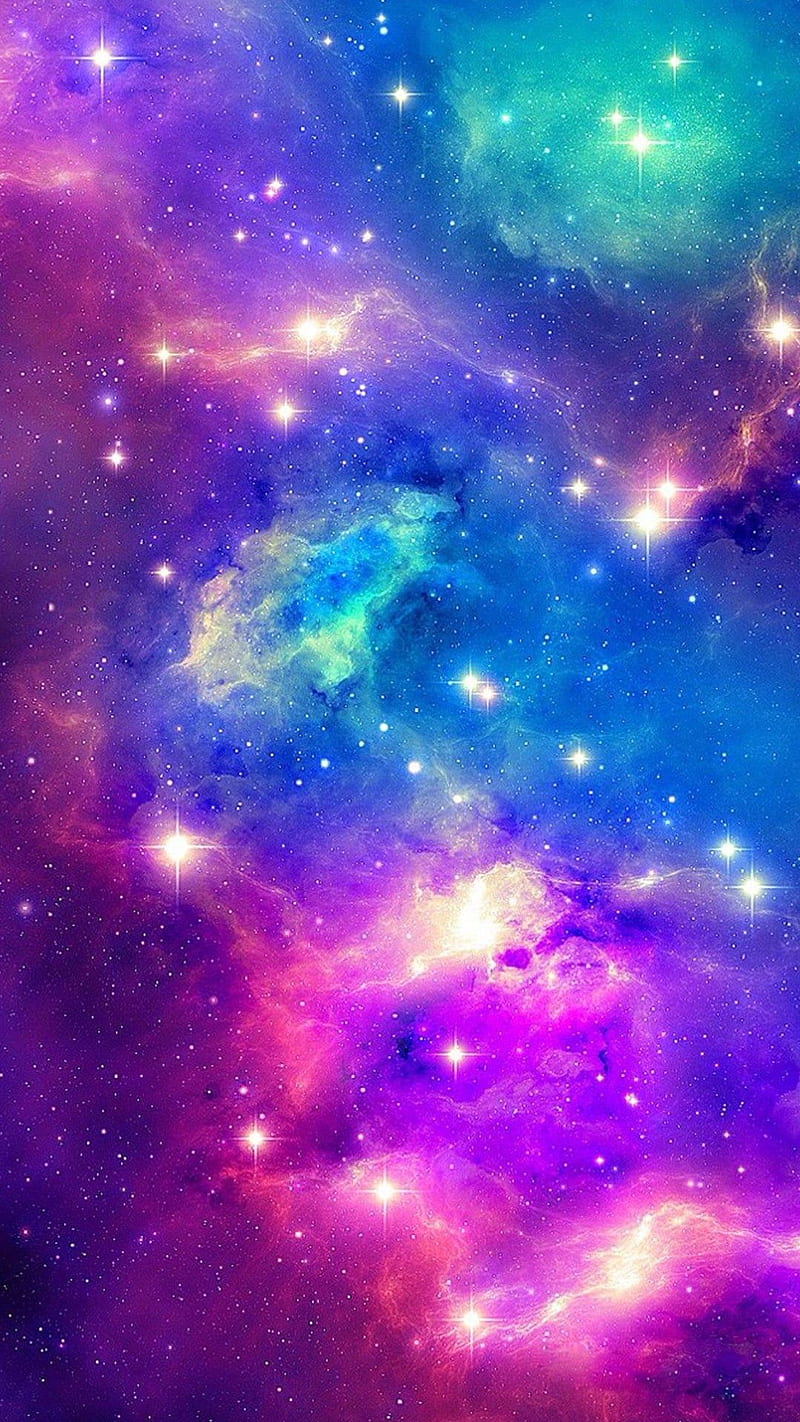 Galaxy smoke, blue, blur, colorful, nebula, pink, solar, space, system, HD phone wallpaper