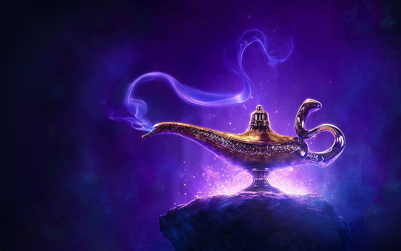Aladdin, poster, 2019 movie, Disney, adventure film, HD wallpaper