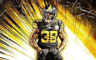 TJ Watt, grunge art, Pittsburgh Steelers, american football, Trent Jordan  Watt, HD wallpaper