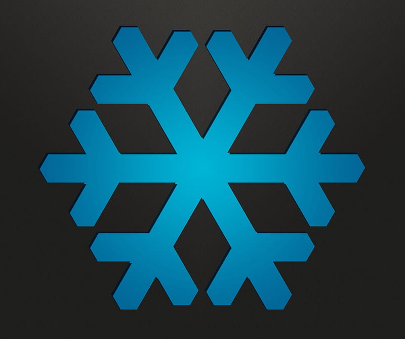 Blue Snowflake, cold, cool, desenho, flake, snow, winter, HD wallpaper