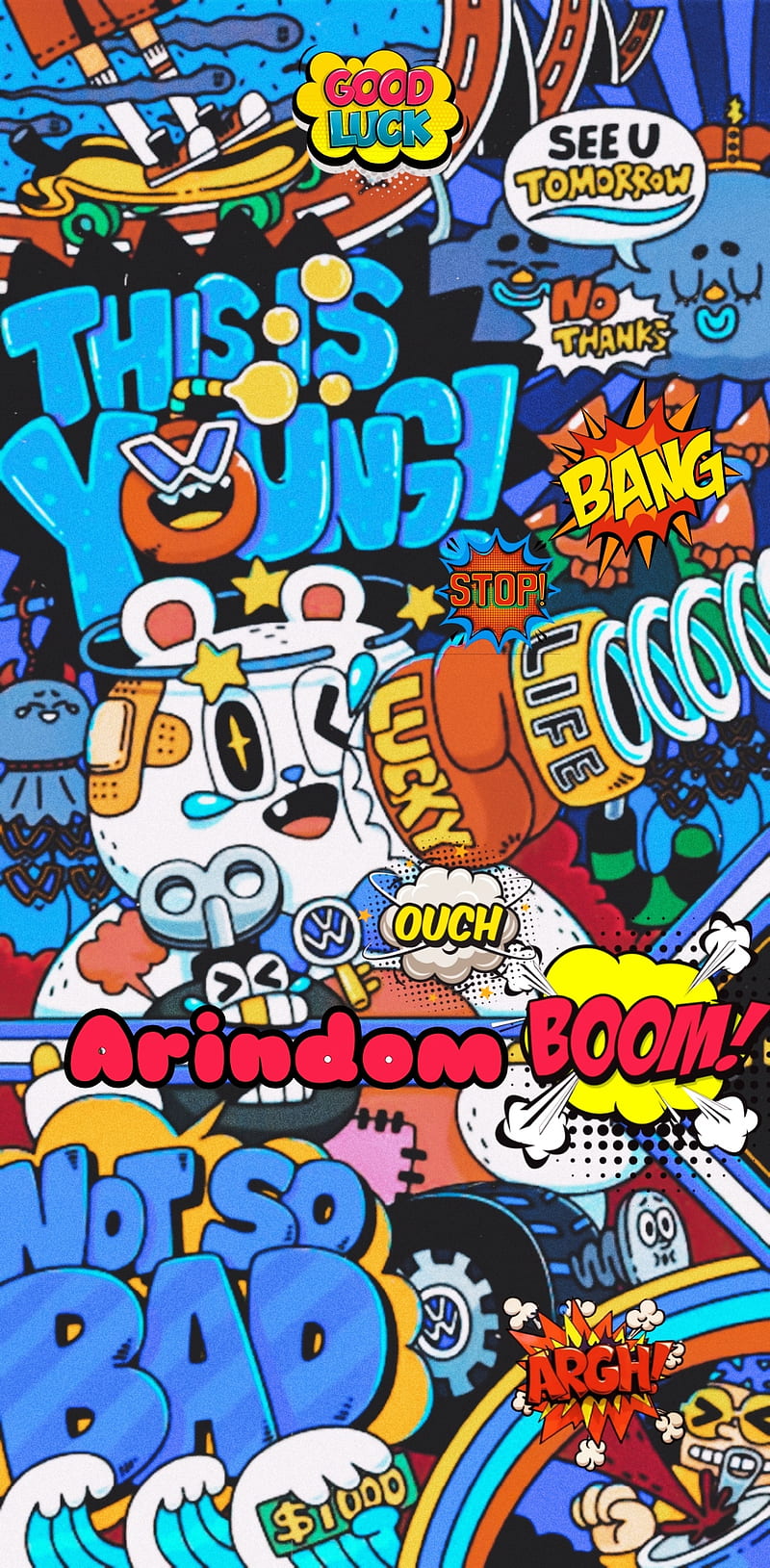 Pop art, boom, crazy, graffiti, words, HD phone wallpaper | Peakpx