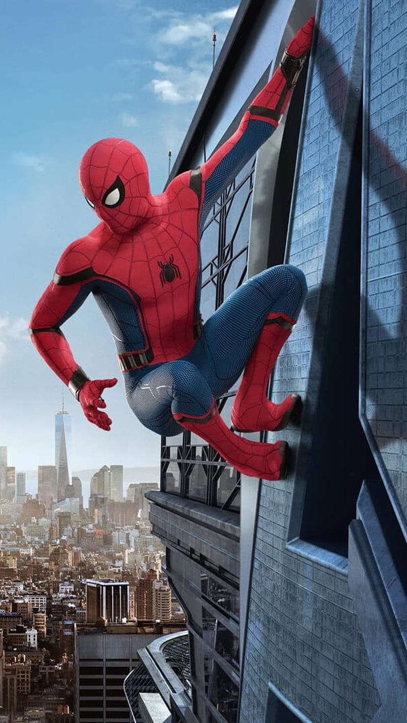 Spider man Homecoming , spider man, marvel, building, sky, new york city, manhattan, the avengers, marvel comics, spiderman, spider man homecoming, fiction, science fiction, sci fi, hollywood, movie, marvels, super hero, superhero, avengers, HD phone wallpaper