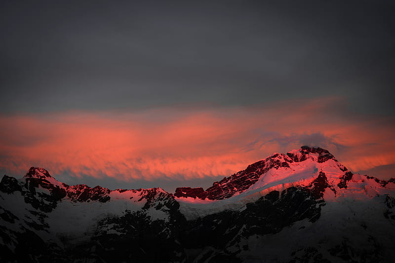 Mountians Landscape Sunset , mountains, landscape, sunset, nature, HD wallpaper
