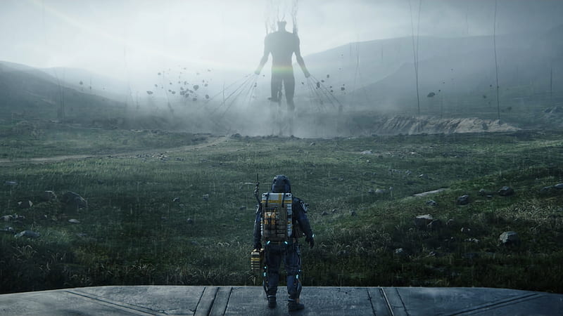 Death Stranding, games, hideo kojima, kojima productions, mountains, norman, norman reedus, guerra, HD wallpaper