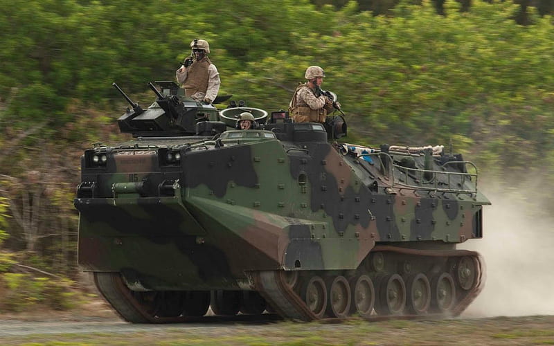 Amphibious Assault Vehicle, aav, combat, marines, navy, HD wallpaper