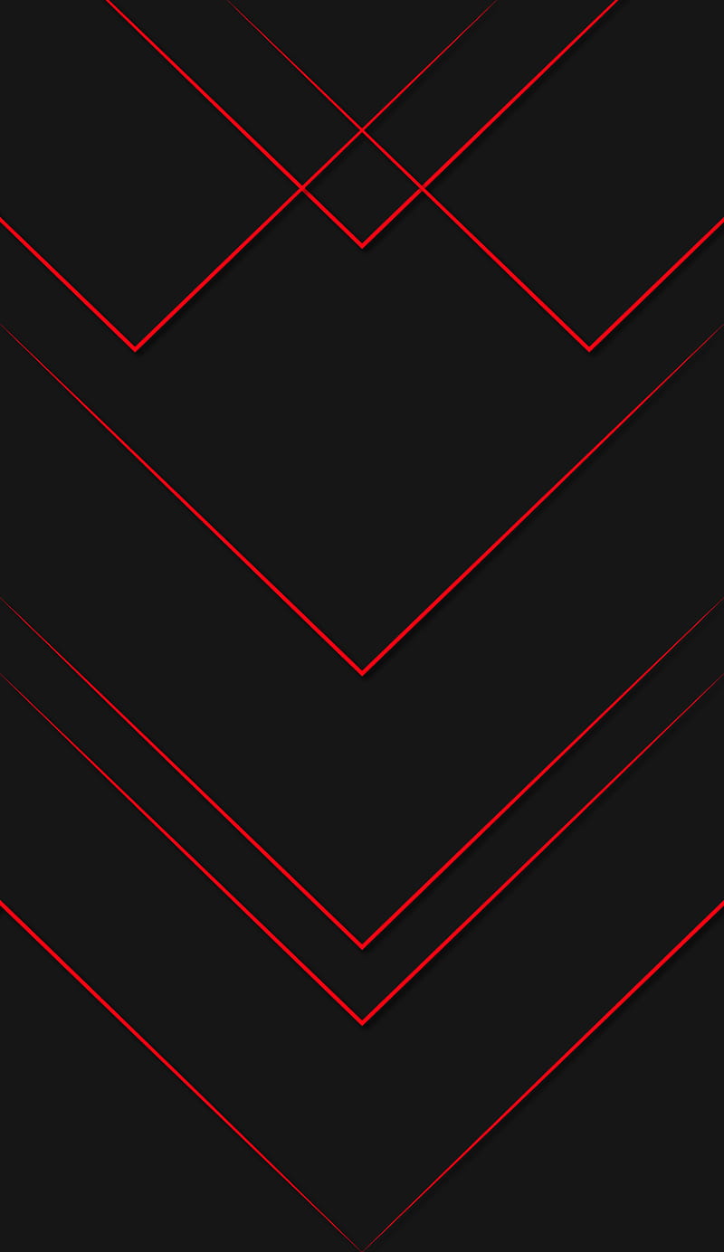 Red Vs, abstract, black, cool, lines, smart, HD phone wallpaper