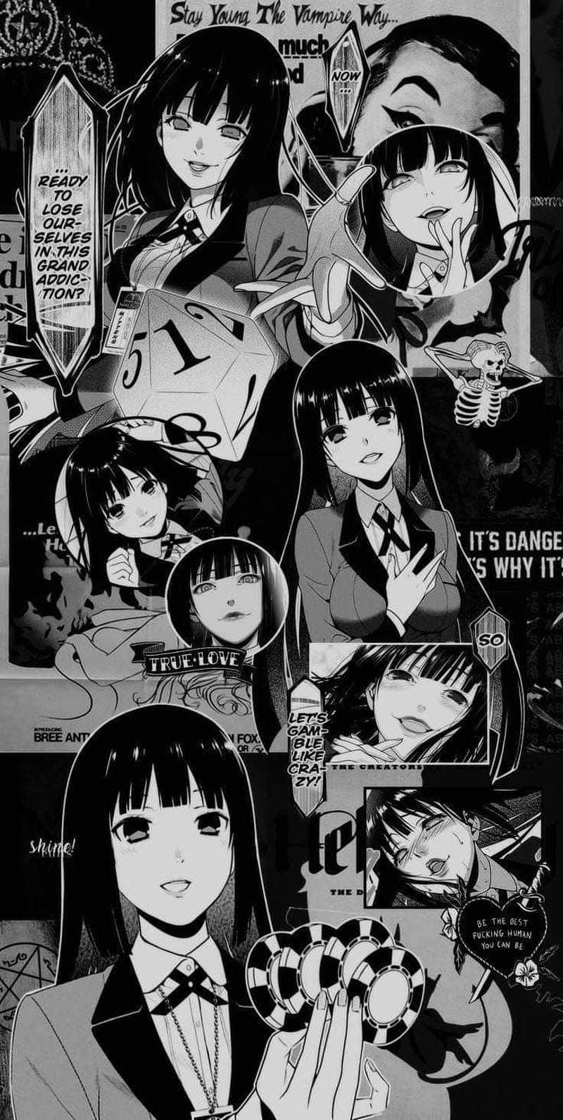 Yumeko Jabami  Kakegurui wallpaper  Cute anime character Anime chibi  Cute anime wallpaper