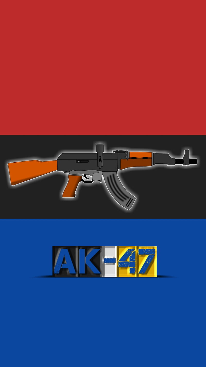 Gun Ak-47, 47, ak, black, blue, gun, guns logo, red, HD phone wallpaper |  Peakpx