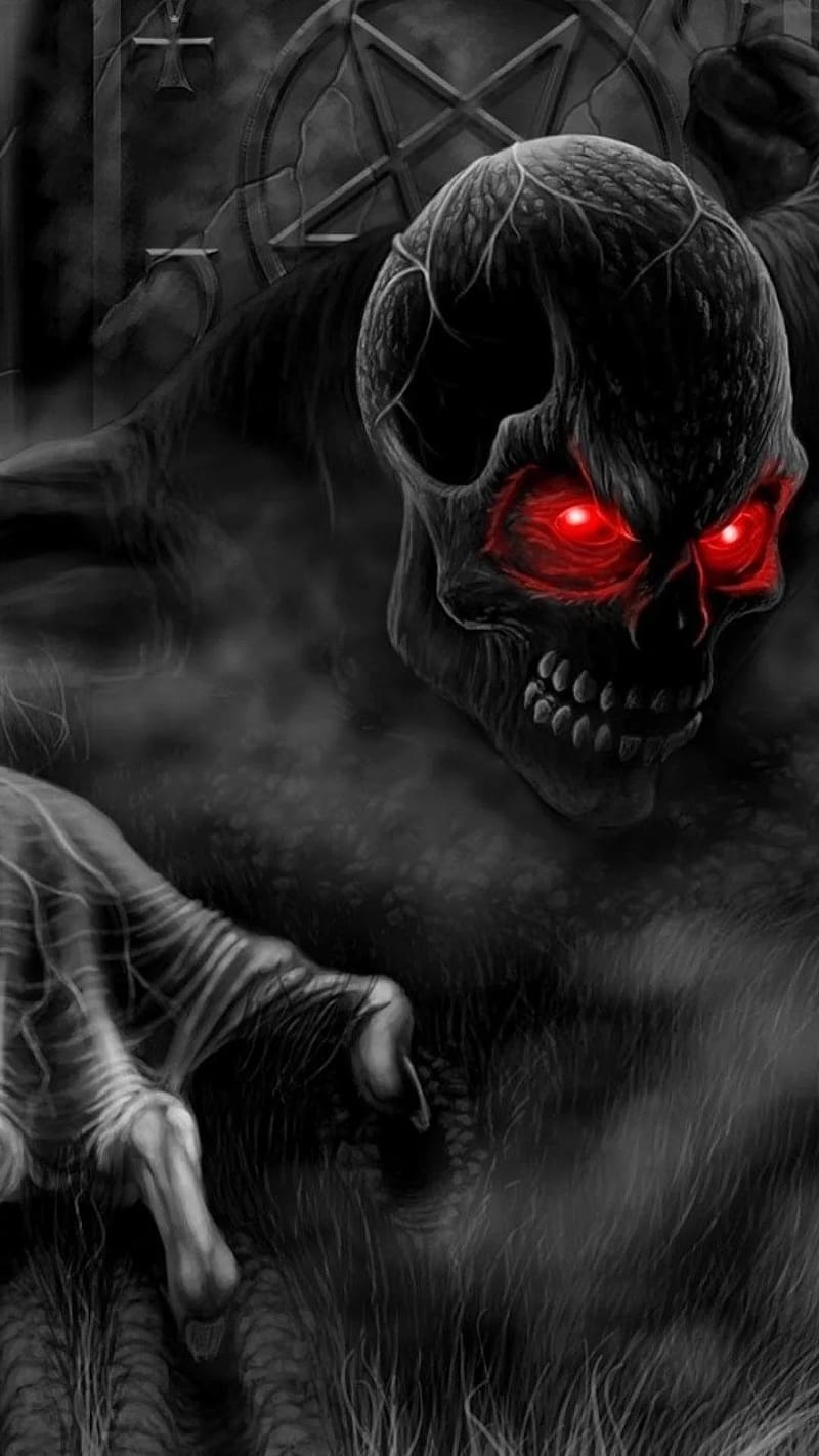 Bhoot With Red Eye, bhoot, red, eye, haunted, HD phone wallpaper