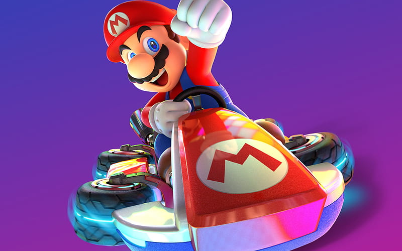 Mario Kart 8 Deluxe, characters, 2017 games, Nintendo Switch, HD wallpaper