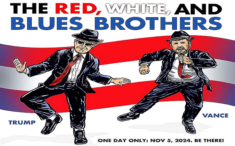 dom, white, red, Vance, Trump, blue, HD wallpaper