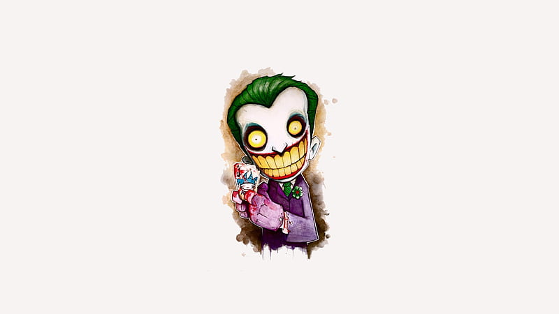 Joker Cartoon Artwork, joker, artwork, artist, digital-art, HD wallpaper