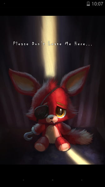Sad Foxy Plush, adorable, baby, fnaf, fnaf 4, plushie, tiny, HD phone wallpaper