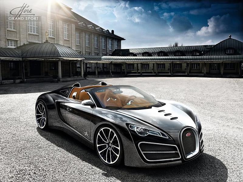 Bugatti Ettore GS, kumar khan, kkvt, bugatti veyron, converable bugatti, chrome bugatti, virtual tuning, k k designs, chrome, HD wallpaper
