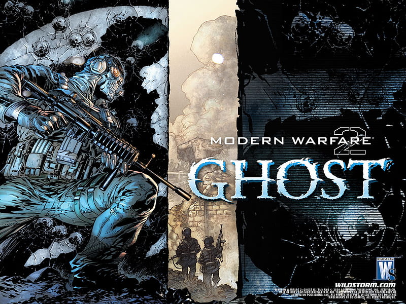 Modern Warfare, games, guerra, ghost, comics, wildstorm, HD wallpaper