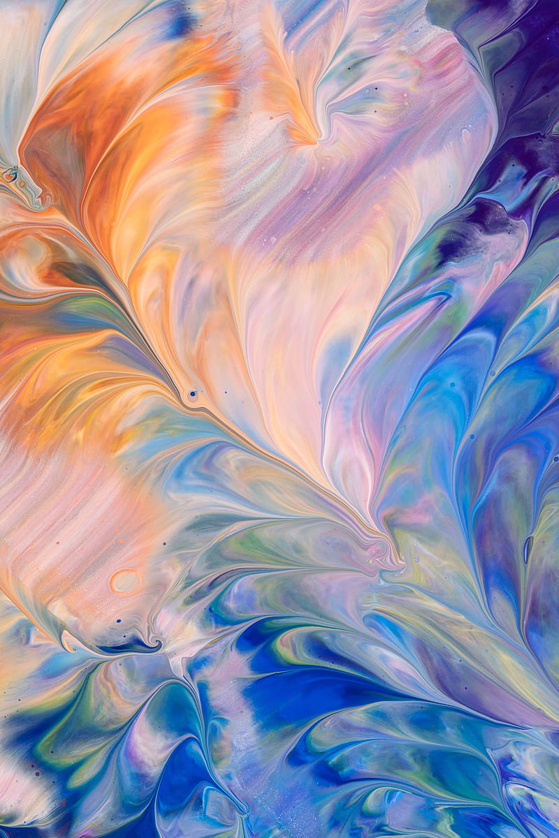 acrylic, paint, stain, stains, abstract, HD phone wallpaper