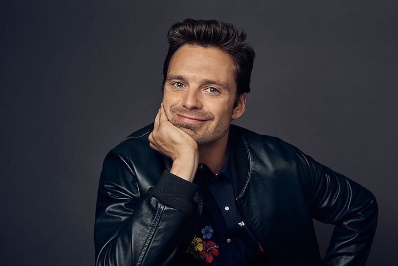 Sebastian Stan, actor, smile, man, black, HD wallpaper | Peakpx