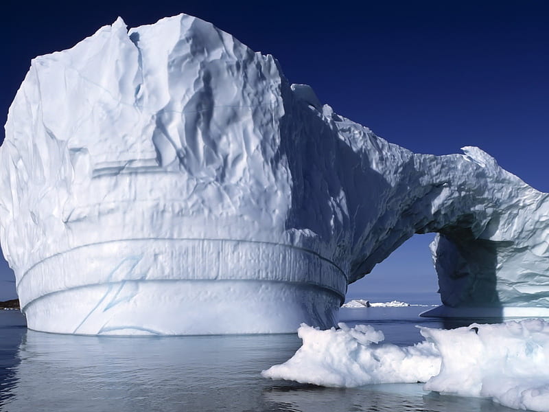gate of ice-beautiful winter landscape, HD wallpaper
