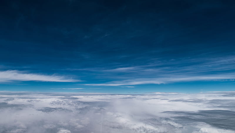 clouds, sky, atmosphere, height, HD wallpaper