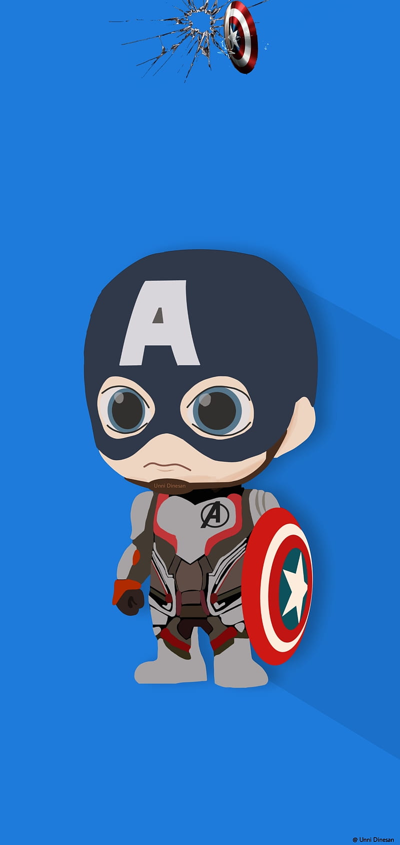 Captain America, Drawing, electric blue, shield, Art, Super Hero, punch  hole, HD phone wallpaper | Peakpx