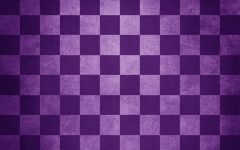 purple checkered texture, Chess board, paper texture, checkered paper background, HD wallpaper