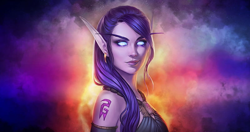 World Of Warcraft Fantasy Girl Art , world-of-warcraft, games, HD wallpaper