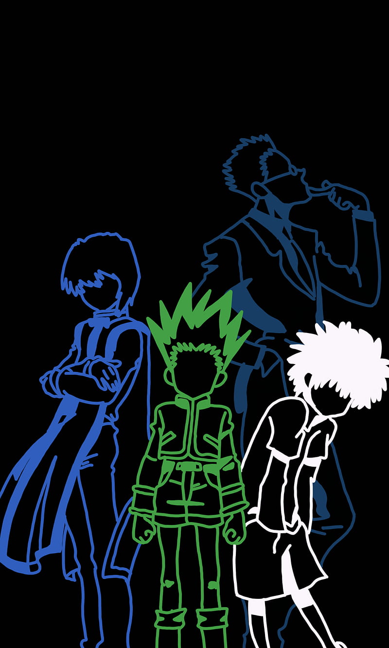 HxH , gon, killua, kurapika, leolio, leorio, HD phone wallpaper