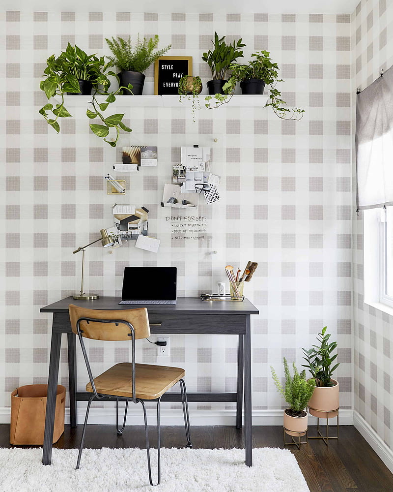 A Home Office Makeover With Threshold Removable by Target - Emily Henderson, SImple Home, HD phone wallpaper