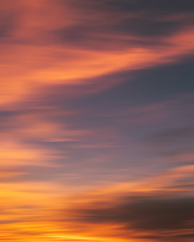 sky, sunset, clouds, gradient, HD phone wallpaper