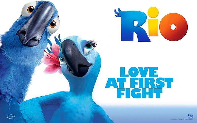 Rio Love At First Fight, animated movie, cool, movies, blue, rio, HD  wallpaper | Peakpx