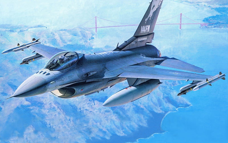 F-16, art, guerra, aircraft, military, other, HD wallpaper | Peakpx