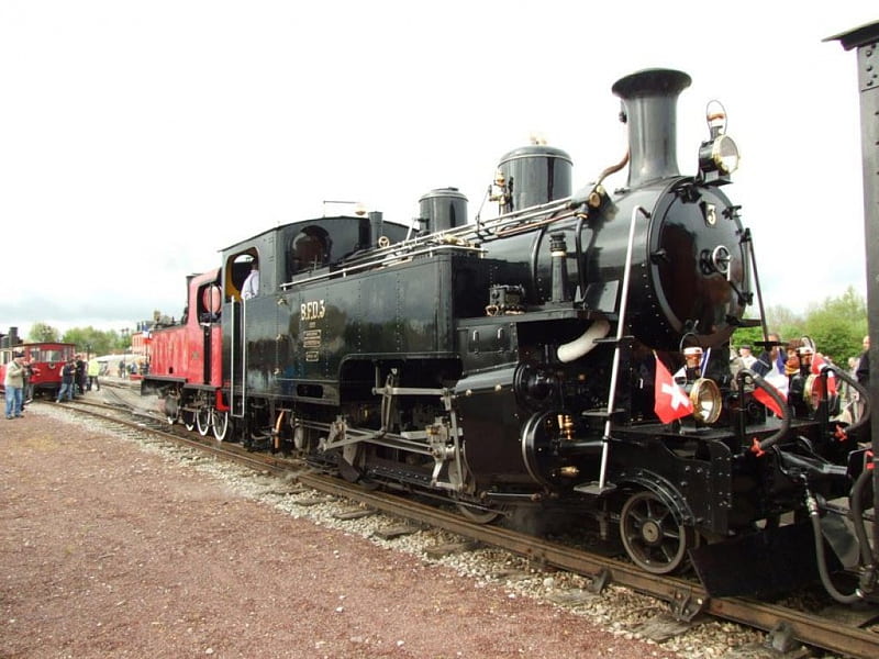Steam Locomotive, oldtimer, rairoad, railways, train, HD wallpaper