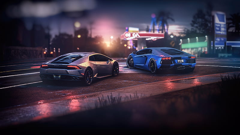 Lamborghini Aventador And Huracan GTA Online The Outrun Overdrive DLC,  lamborghini-aventador, HD wallpaper | Peakpx