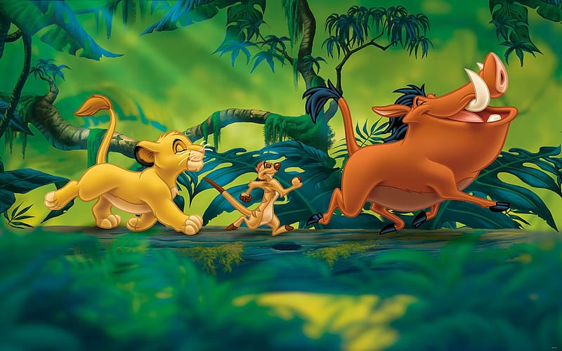 Movie, Disney, The Lion King, The Lion King (1994), Pumbaa (The Lion King), Simba, Timon (The Lion King), HD wallpaper