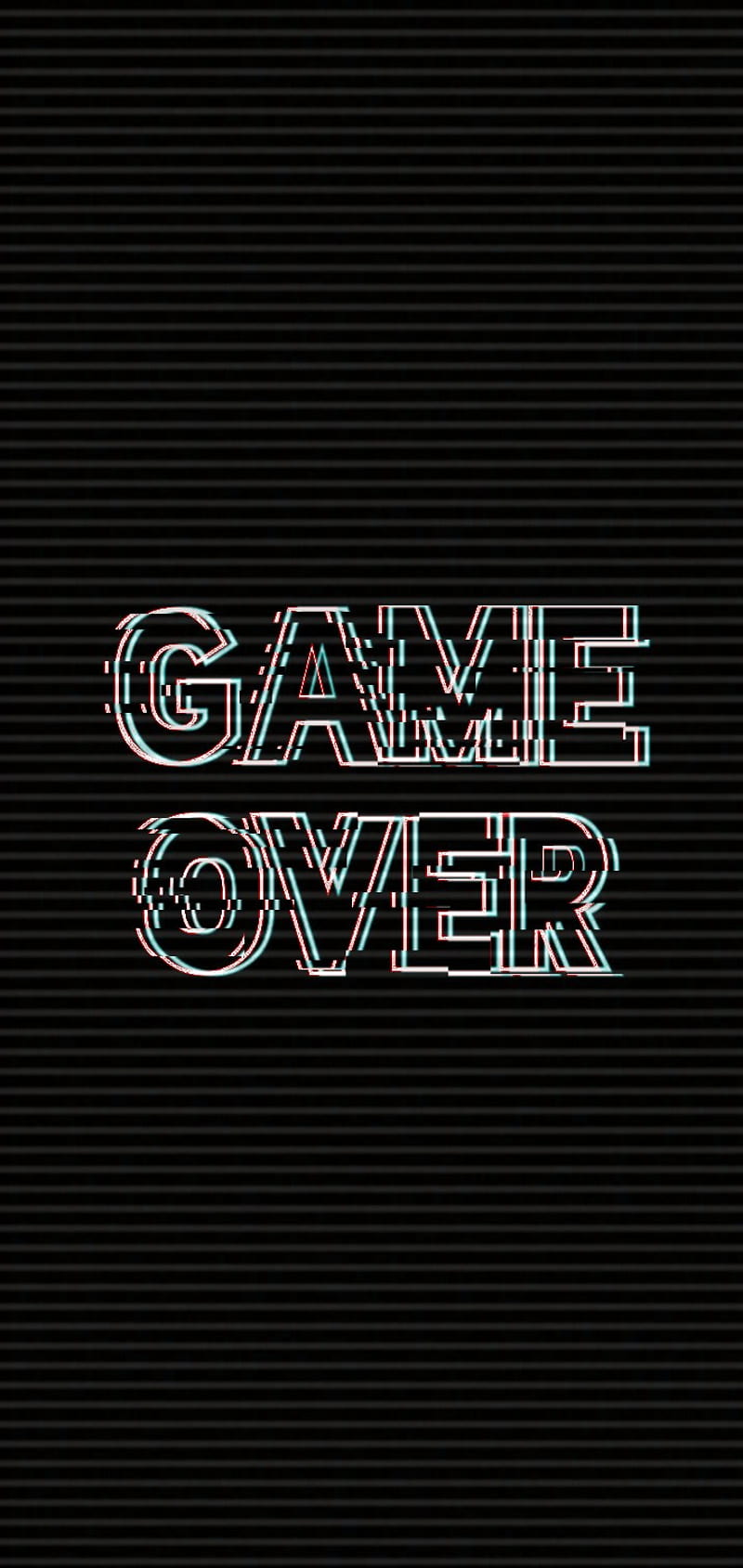 GAME OVER, black, game, glitch, over, white, HD phone wallpaper | Peakpx