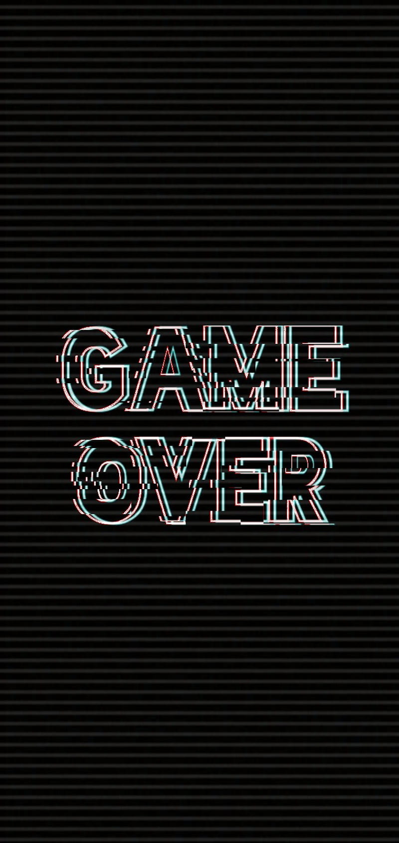 GAME OVER, black, game, glitch, over, white, HD phone wallpaper ...