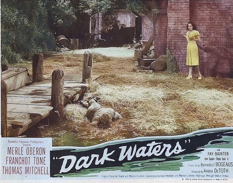 Classic Movies - Dark Waters (1944), Classic Movies, Elisha Cook Jnr, Thomas Mitchell, Franchot Tone, Dark Waters Movie, Merle Oberon, HD wallpaper