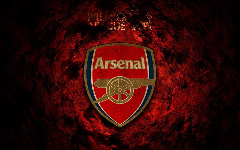 Arsenal FC, fire background, logo, Premier League, grunge, England, soccer, football, The Gunners, HD wallpaper