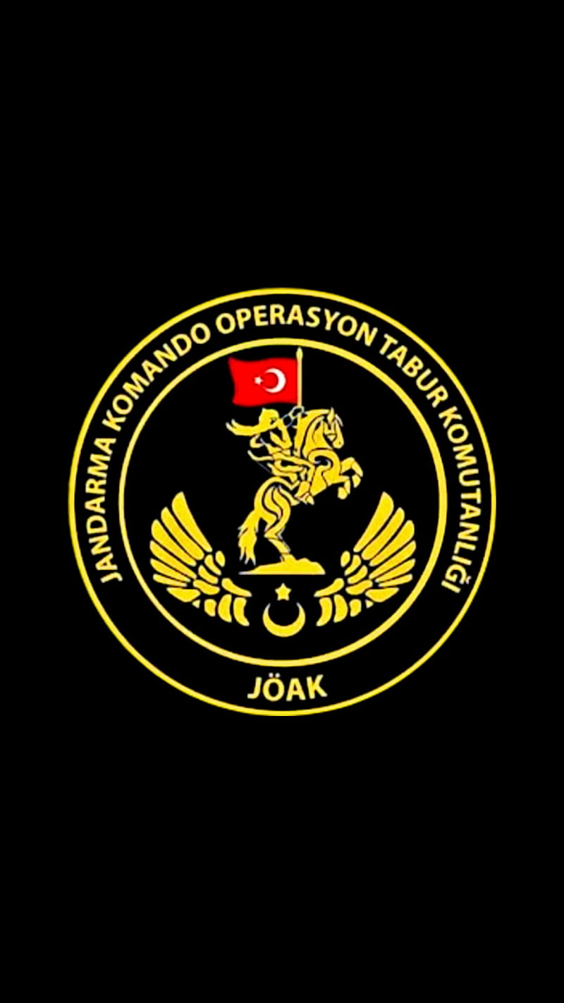 Jandarma, asker, dark, logo, military, HD phone wallpaper