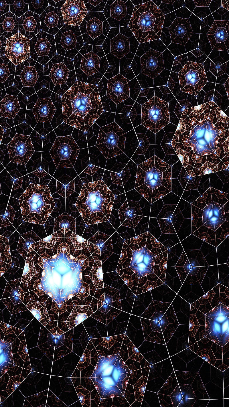 mesh, fractal, glitter, forma, plexus, HD phone wallpaper