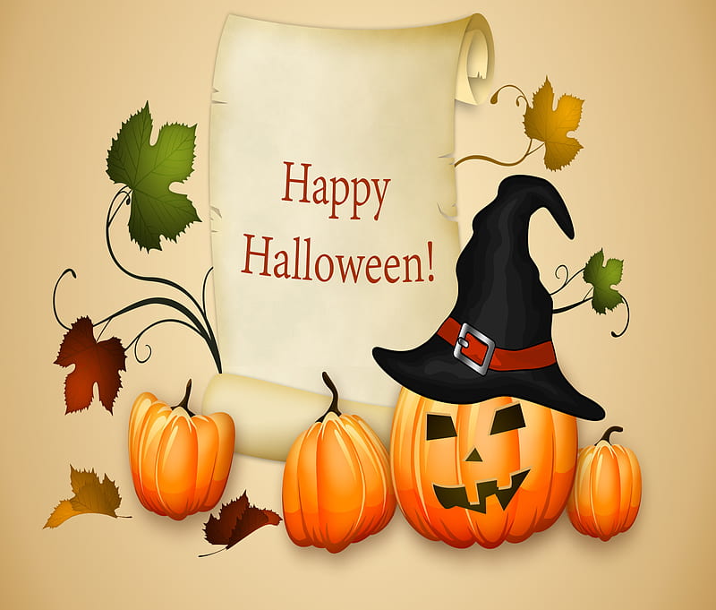 Happy Halloween, holiday, occasions, HD wallpaper