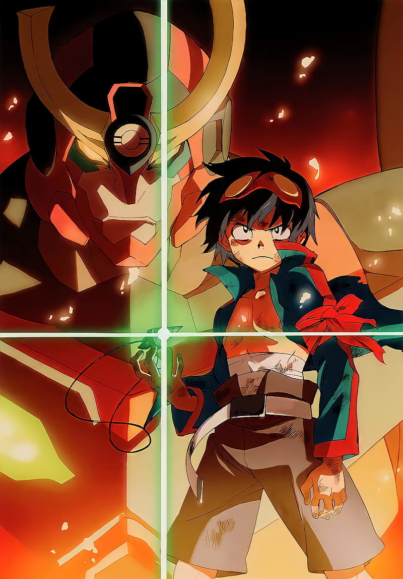 Gurren lagann, me, you, HD phone wallpaper