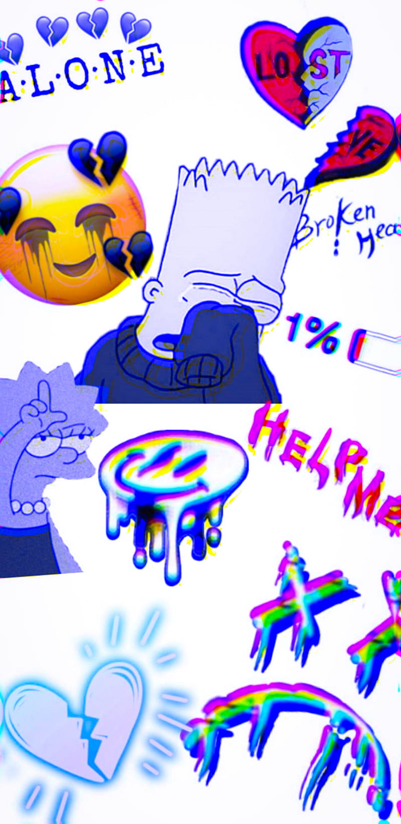 100+] Sad Bart Simpson Phone Wallpapers