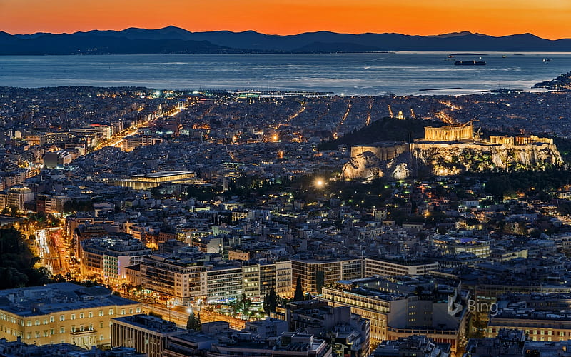 Athens City Greece, Bing, Athens, Greece, City, HD wallpaper