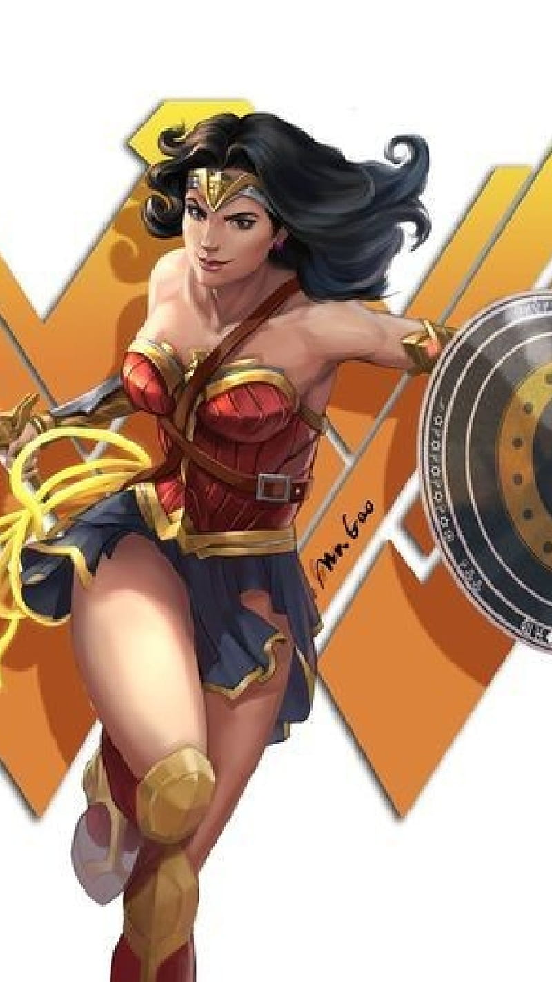Wonder woman, beauty, dc, wonder power, ww2, HD phone wallpaper