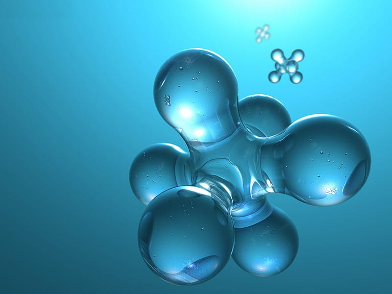 Chromosome in Blue, textures, biology, life, body, spheres, blue, HD wallpaper