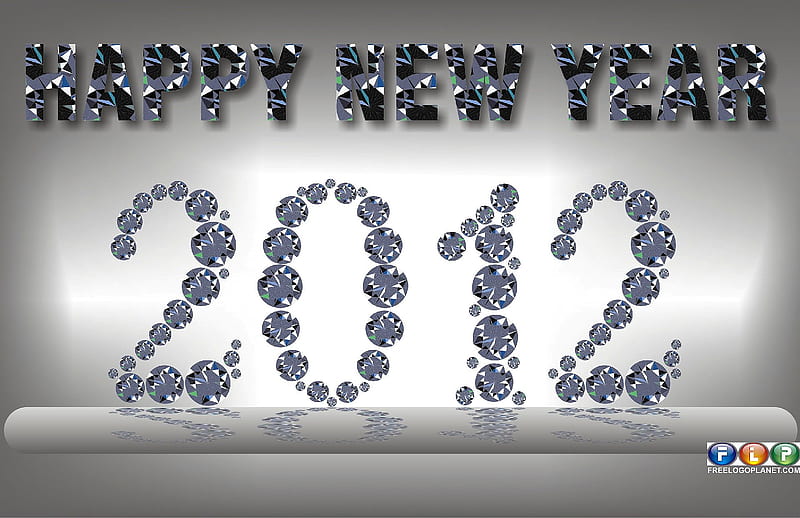 Diomand-Happy-New-2012, cool, happy-new-year, 2012, diomand, HD wallpaper
