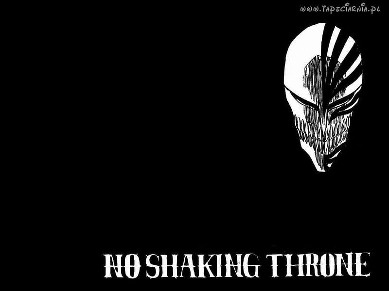 No Shaking Throne, bleach, no, throne, ichigo, hollow, mask, shaking, HD wallpaper