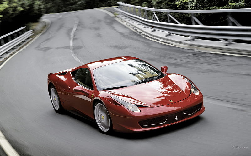 Top sports car The Ferrari 458 Italia, HD wallpaper