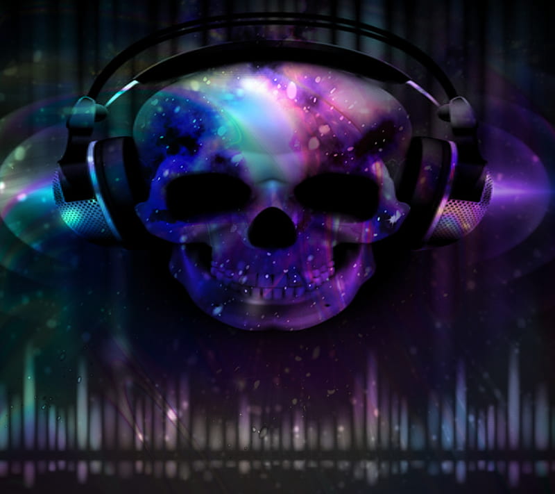 skull music wallpaper